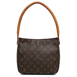Louis Vuitton-Louis Vuitton Brown Monogram Looping MM-Marron
