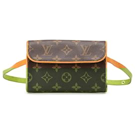 Louis Vuitton-Pochette Florentine Monogram Marron Louis Vuitton-Marron