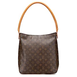 Louis Vuitton-Louis Vuitton Monogram Marron Looping GM-Marron
