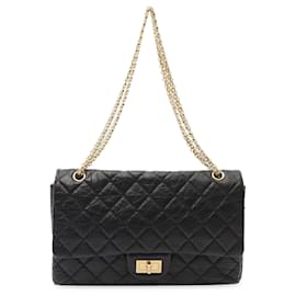 Chanel-Chanel Black Reissue 2.55 Aged Calfskin Double Flap 226-Black