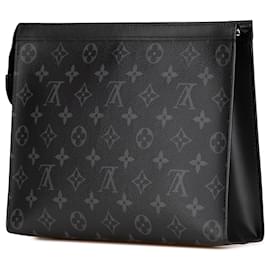 Louis Vuitton-Pochette Voyage MM Monogram Eclipse Noir Louis Vuitton-Noir