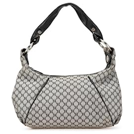 Céline-Celine Gray Macadam Canvas Shoulder Bag-Brown