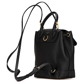 Louis Vuitton-Sac à dos Mini Lockme en taurillon noir Louis Vuitton-Noir