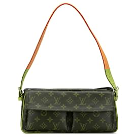 Louis Vuitton-Louis Vuitton Monogram Brun Viva Cite MM-Marron