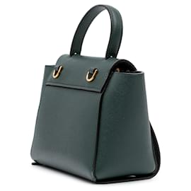 Céline-Celine Green Pico Grained Calfskin Belt Bag-Green,Dark green