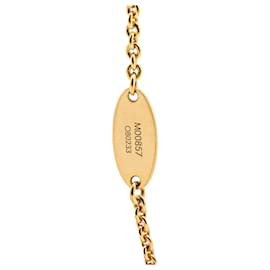 Louis Vuitton-Louis Vuitton Gold Gold Plated Essential V Necklace-Golden