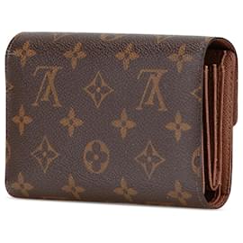 Louis Vuitton-Petit portefeuille Alexandra Monogram marron Louis Vuitton-Marron