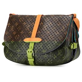 Louis Vuitton-Louis Vuitton Marron Monogram Sofia Coppola Flore Saumur-Marron