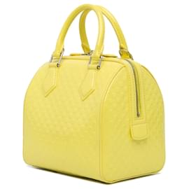 Louis Vuitton-Louis Vuitton Jaune Damier Facette Speedy Cube PM-Jaune