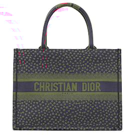 Dior-Dior Red Medium Canvas Pop Hearts I Love Paris Book Tote-Red
