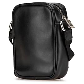 Fendi-Fendi Black Small Leather Monster Bug Crossbody-Black