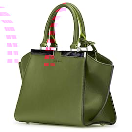 Fendi-Fendi Red Mini Calfskin 3Jours Satchel-Red