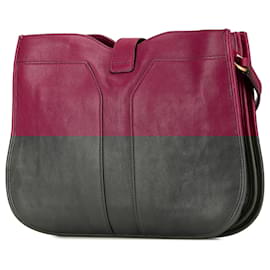 Yves Saint Laurent-Yves Saint Laurent Pink Medium Leather Cabas Chyc Crossbody-Pink,Other