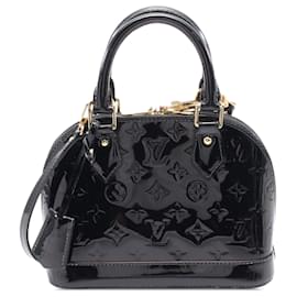 Louis Vuitton-Louis Vuitton Alma BB en Vernis Monogram Noir-Noir