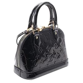 Louis Vuitton-Louis Vuitton Alma BB en Vernis Monogram Noir-Noir