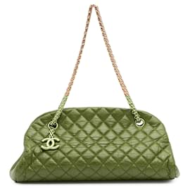 Chanel-Chanel Red Medium Lambskin Just Mademoiselle Bowling Bag-Red
