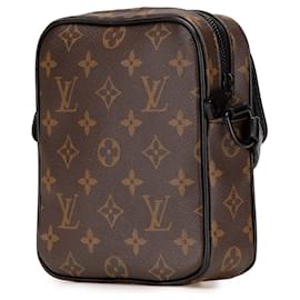 Louis Vuitton-Louis Vuitton Marron Monogram Macassar Christopher Portable-Marron