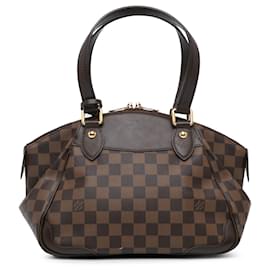 Louis Vuitton-Louis Vuitton Marron Damier Ébène Verona PM-Marron
