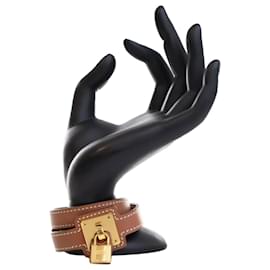 Hermès-Bracelet Double Tour O Kelly en Swift Marron Hermès-Marron
