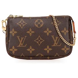Louis Vuitton-Mini Pochette Accessoires Monogram Marron Louis Vuitton-Marron