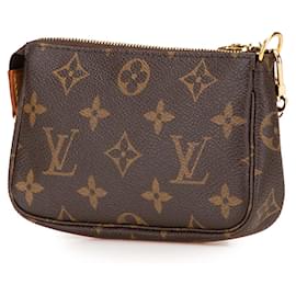Louis Vuitton-Mini Pochette Accessoires Monogram Marron Louis Vuitton-Marron