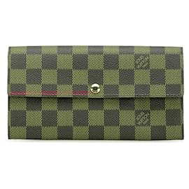 Louis Vuitton-Louis Vuitton Brown Damier Ebene Sarah Wallet-Brown