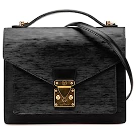 Louis Vuitton-Louis Vuitton Monceau 28 en Épi noir-Noir