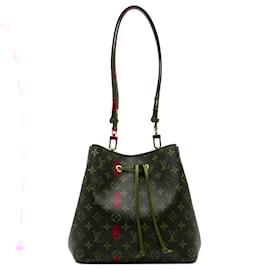 Louis Vuitton-Louis Vuitton Brun Monogram Tressé Neonoe MM-Marron