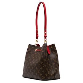Louis Vuitton-Louis Vuitton Brun Monogram Tressé Neonoe MM-Marron