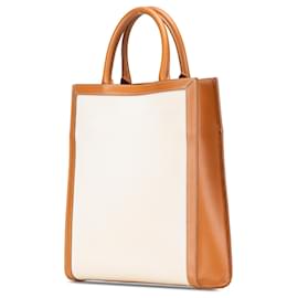 Céline-Celine Brown Small Vertical Cabas Satchel-Brown,Beige