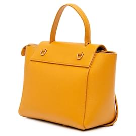 Céline-Celine Yellow Nano Grained Calfskin Belt Bag-Yellow,Mustard