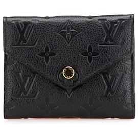 Louis Vuitton-Portefeuille Victorine en Monogram Empreinte Noir Louis Vuitton-Noir