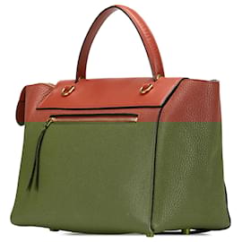 Céline-Celine Brown Mini Goatskin Belt Bag-Brown