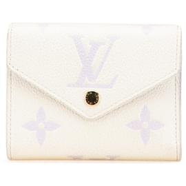 Louis Vuitton-Portefeuille Victorine géant en empreinte monogramme bicolore blanc Louis Vuitton-Blanc,Violet