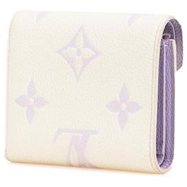 Louis Vuitton-Portefeuille Victorine géant en empreinte monogramme bicolore blanc Louis Vuitton-Blanc,Violet