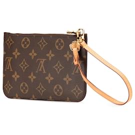Louis Vuitton-Louis Vuitton Brown Monogram Neverfull Pouch-Brown