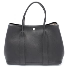 Hermès-Sac Tote PM Hermes Garden-Noir