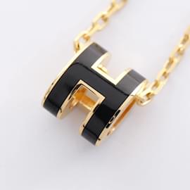 Hermès-Collier Hermes Mini Pop H-Noir