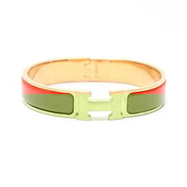 Hermès-Bracelet en émail rouge Clic d'Hermès-Rouge