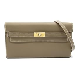 Hermès-Sac à épaule Hermes Kelly To Go-Marron