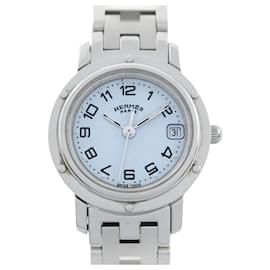 Hermès-Hermes Clipper Watch Stainless Steel Women's White CL4.210-Other