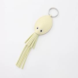Hermès-Hermes Poulpe Charm Leather Handbag Accessory-Yellow