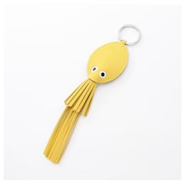 Hermès-Hermes Poulpe Charm Leather Handbag Accessory-Yellow