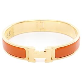 Hermès-Bracelet Click-Clack PM d'Hermès en orange-Orange
