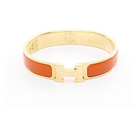 Hermès-Bracelet Click-Clack PM d'Hermès en orange-Orange