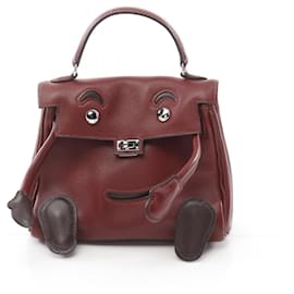 Hermès-Sac à main Hermes Kelly Doll en Bordeaux-Bordeaux
