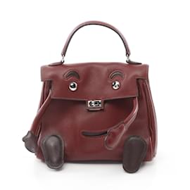Hermès-Sac à main Hermes Kelly Doll en Bordeaux-Bordeaux