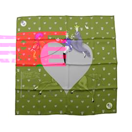 Hermès-Hermes HERMES Carré 70 Tea Time Medaillons Scarf-Red,Multiple colors