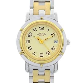 Hermès-Montre Hermes Clipper GP (Plaqué Or)-Autre