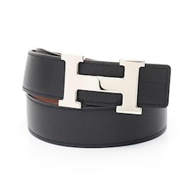 Hermès-Ceinture en or Constance d'Hermès-Marron,Noir
